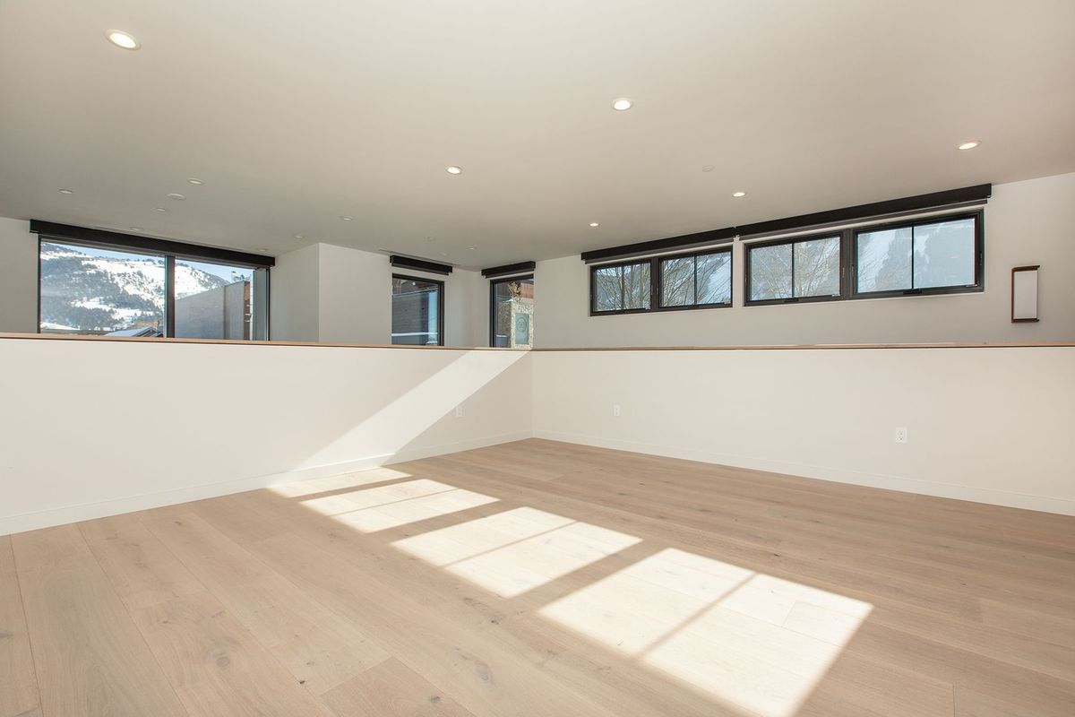 Living room and fireplace
